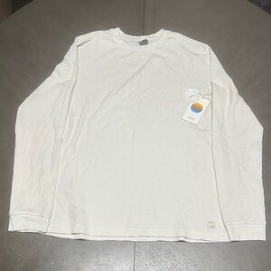 Vuori Men's Cream Long Sleeve Tee